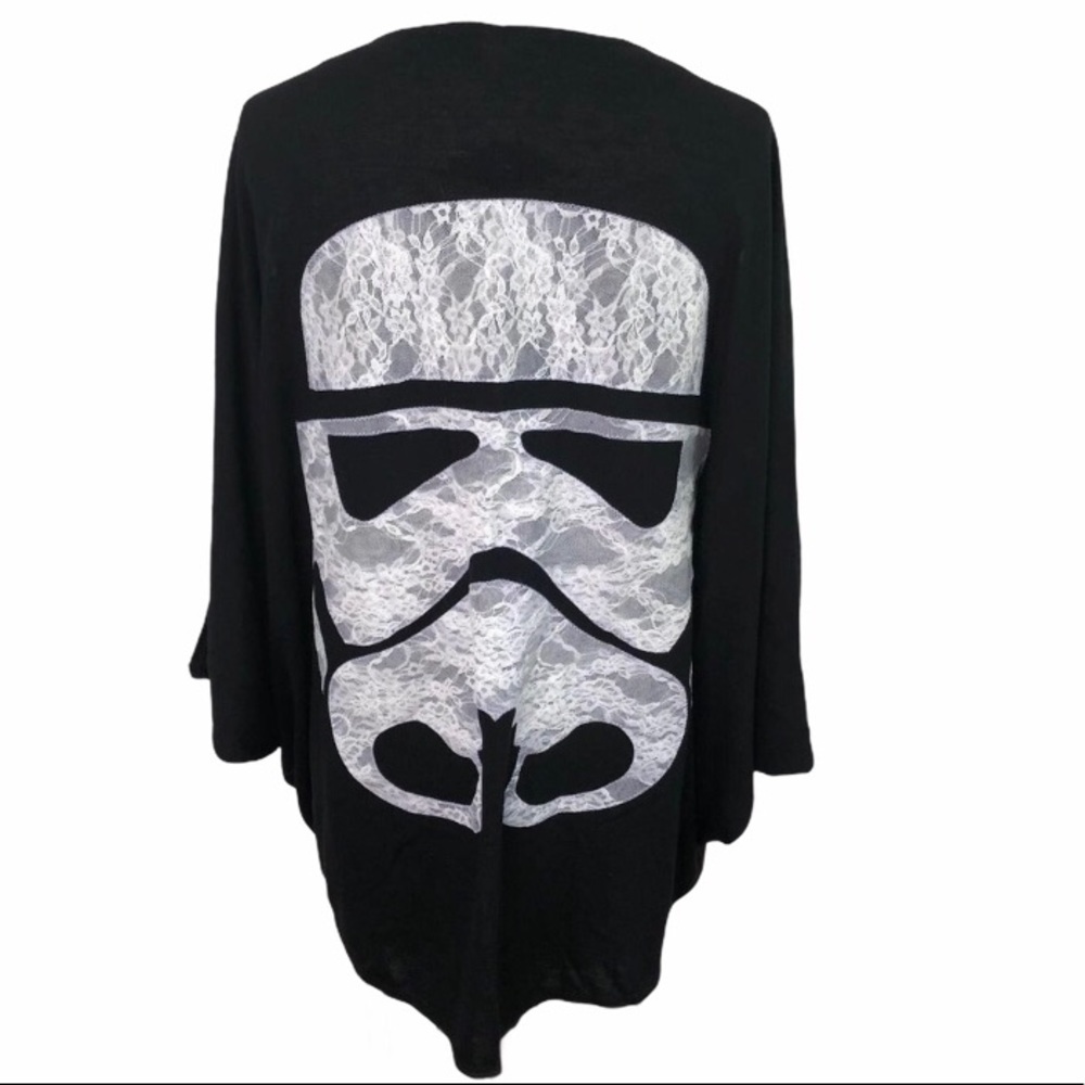 Star Wars stormtrooper Cocoon Cardigan NWT